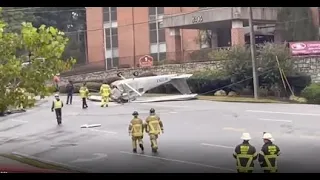 Authorities Respond to Plane Crash on Busy Street in Atlanta Suburb