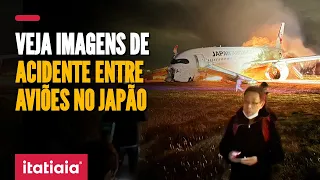 COLISÃO ENTRE AVIÕES MATA 5 PESSOAS NO JAPÃO; VEJA AERONAVE APÓS ACIDENTE