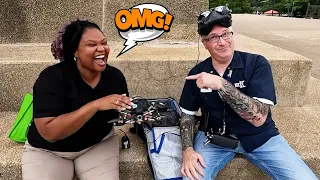 Her mind was BLOWN by this fast Drone - Best reaction EVER!