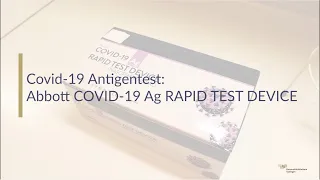 Covid-19 Antigentest - Anleitung zur Durchführung