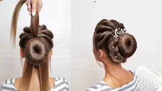 Beautiful hairstyles step by step.Prom hair.