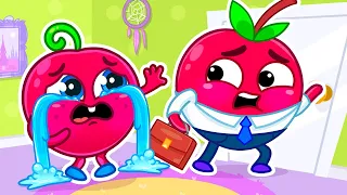 When Dad's Away Song 😥💼 Daddy Please Come Back😭II VocaVoca🥑 Kids Songs & Nursery Rhymes