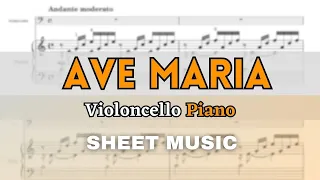 Bach/Gounod - Ave Maria | Cello and Piano (Sheet Music/Full Score)