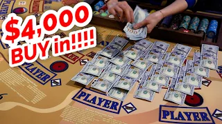 $4,000 BUY IN = MASSIVE WIN!?! - Live Baccarat At Strat Las Vegas