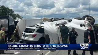 UPDATE: Four dead, six vehicles involved in crash that shut down I-95 near Georgia-Florida state ...