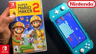 Super Mario Maker 2 | Unboxing and Gameplay | Nintendo Switch Lite