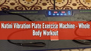 Natini Vibration Plate Exercise Machine - Whole Body Workout Vibration Platform Lymphatic Drainage M