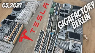 Tesla Gigafactory Berlin 05.2021 -The Change of Tesla Giga Berlin For One Month