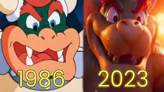 Evolution of Bowser in Movies & TV (1986-2023)