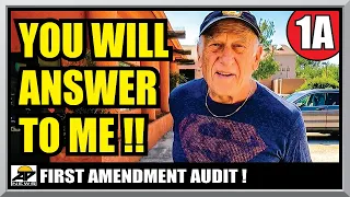 INSANE GRANDPA RAGE !! COPS RESPOND !! Sedona Arizona - First Amendment Audit - Amagansett Press