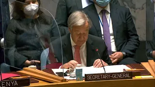 'Peace has never been more urgent,' Guterres tells UN Security Council | AFP