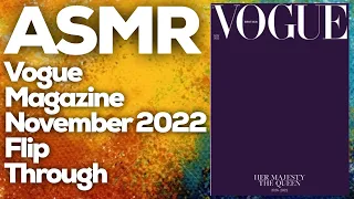 ASMR Vogue magazine November 2022 flip through, StevenAntonyASMR