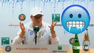 Iga Swiatek "Hmm, it was Cold, HAHAHA" - Roland Garros 2022 (HD)