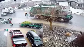 Garbage Man Having A Bad Day