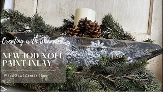 How to Apply and Seal the All New IOD Noel Paint Inlay on a Wood Bowl Using Clear Coat