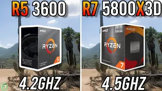 Ryzen 5 3600 vs Ryzen 7 5800X3D - RTX 3070