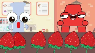 Convenience Store Strawberry Alphabet Lore A vs I MUKBANG! | Alphabetlore ANIMATION | ASMR