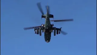 Russian Kamov Ka-52 in action, Ukraine.