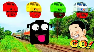 TEBAK GAMBAR KERETA API LUCU, Lokomotif Cc220, Kereta Cepat, Train, Kereta Krl, Densha, Lucu Abis!!