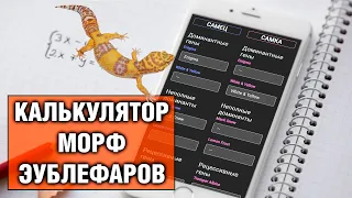 Калькулятор морф эублефаров — Русская версия