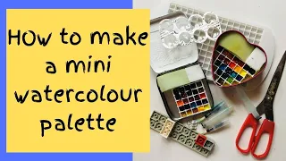 How to make a mini watercolour palette - lots of ideas for tiny pocket palettes - so cute!