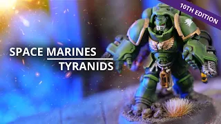 Space Marines vs Tyranids - NEW INDEX - A 10th Edition Warhammer 40k Battle Report