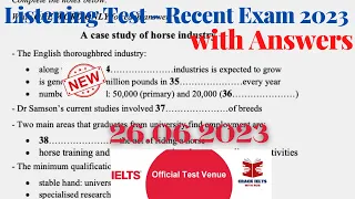 IELTS Listening Actual Test 2023 with Answers | 26.06.2023