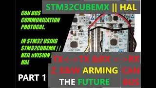 STM32 CAN BUS COMMUNICATION PART 1 PROTOCAL USING STM32CUBEMX || HAL|| KEIL uVISION.