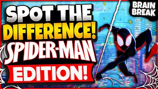 Spider-Man Spot The Difference | Brain Break | Across The Spider-Verse | Games For Kids | GoNoodle