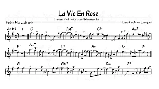 Fabio Marziali - La Vie En Rose (AltoSax transcription)