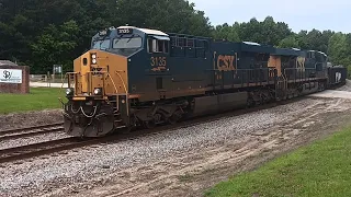 CSXT 3135 leads CSX M693 at Lanford SC on the CSX Spartanburg Subdivision