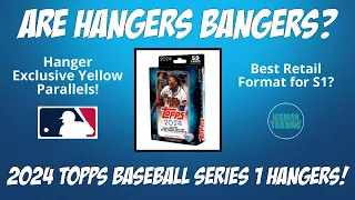 HANGERS ARE BANGERS?? LET'S FIND OUT!! 2024 Topps Baseball Series 1 Hanger Box Review!