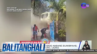 Gulong ng bus, sumabog habang bumibiyahe; mga sakay na pasahero, ligtas | BT