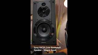 Sony SSCS5 Core Bookshelf Speaker Initial Impressions - Stupid good