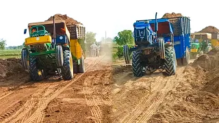 दोनों मे कौन सा पावरफुल है कौन बनेगा किंगमेकर | powertrac Euro50 vs John Deere 5050D vs Mahindra 265