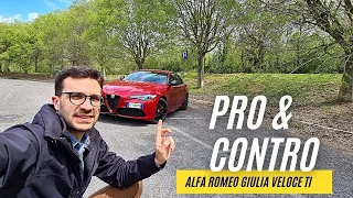 PRO✔ & CONTRO❌ dalla prova su strada di Alfa Romeo Giulia Veloce Ti 2.0 280 CV