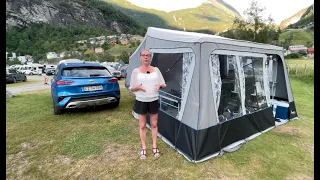 På tur i Norge med en Camp-let teltvogn - Del 1 - DANSK