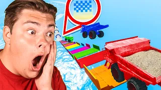 TROLLEN Op MEGA REGENBOOG RAMP In GTA 5 RACE!