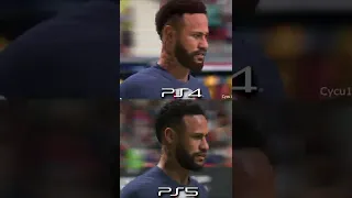 FIFA 23 PS4 vs PS5 PSG Players Comparison #Shorts