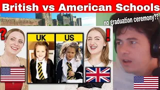 American Reacts American Schools Versus British Schools!