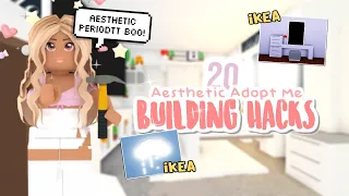 20 BUILDING HACKS & TIPS in Adopt Me!  *Aesthetic* | SunsetSafari