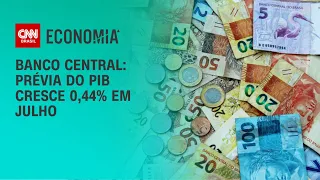 Banco Central: Prévia do PIB cresce 0,44% em julho | LIVE CNN