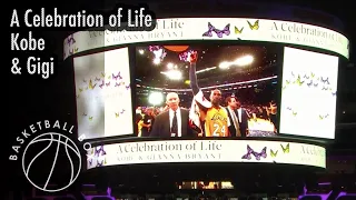 Tribute Clip of Kobe & Gigi from Kobe Bryant Memorial - A Celebration of Life