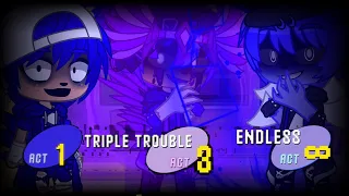 Gacha Club: Fnf react to VS SONIC.EXE 2.0 part 2||Triple Trouble, Endless, and Revie E.X.E