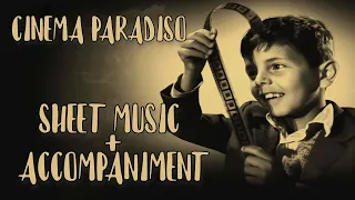 "Cinema Paradiso" Love Theme (sheet music+piano accompaniment for flute or violin)