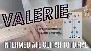 "Valerie" Guitar Tutorial - Electric Guitar | Amy Winehouse/Mark Ronson - Jazzy chords and rhythms