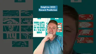 Miami Dolphins 2023 record prediction #miamidolphins #finsup #nfl