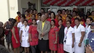 Fijian Prime Minister Voreqe Bainimarama opens Nakasi Health Centre
