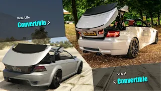 GTA V Convertible Cars vs Real Life | All Convertibles & Open Top