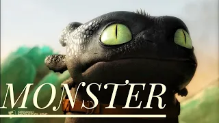 Toothless edit ("Monster Remix")